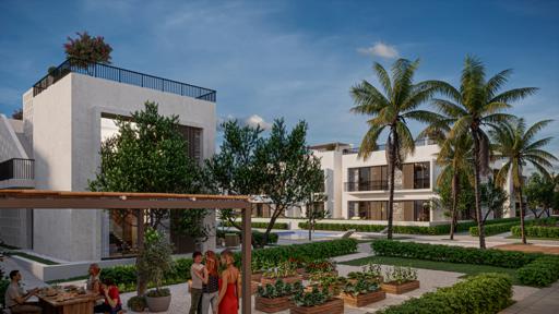 Spacious 3+1 Garden Apartment Near Beach Clubs in Mediterra