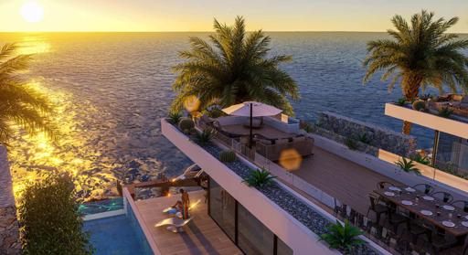 3+1 Luxury Penthouse in Natulux, Gazimağusa – Cliffside Sea & Sunset Views