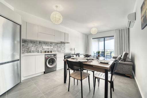 1+1 Apartment in Aphrodite Park Residence – Seafront Living in Gaziveren, Güzelyurt, North Cyprus