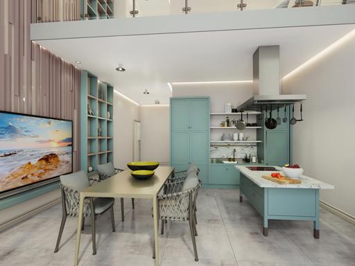 1+1 Duplex Penthouse in Kantara Beachfront – Seafront Luxury Living in Tatlısu, Famagusta, North Cyprus