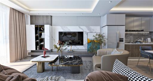 1+1 Apartment in Orchard (Lime Blocks) – Contemporary Living in Yeniboğaziçi, Famagusta, North Cyprus