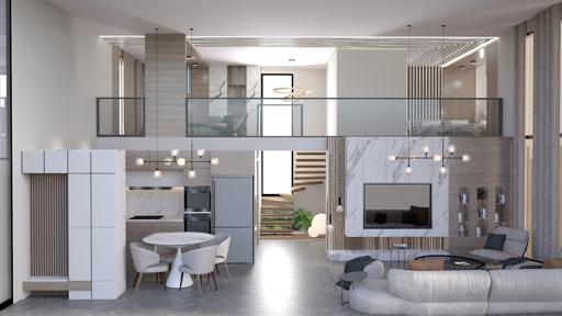 Loftový byt 4+1 v Aventus Residence – prémiové moderní bydlení v Kyrenii (Girne), Severní Kypr