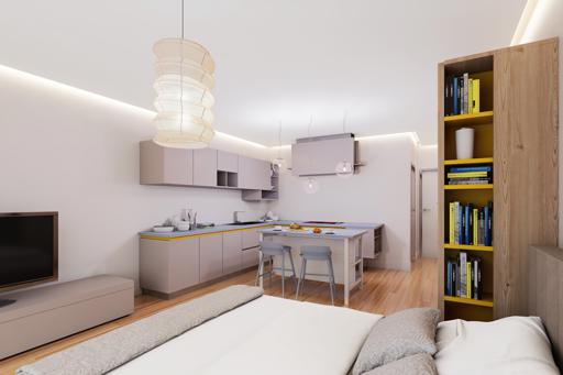 Apartament typu studio z ogródkiem w Oasis – spokojne nadmorskie życie w Esentepe, Kyrenia, Północny Cypr