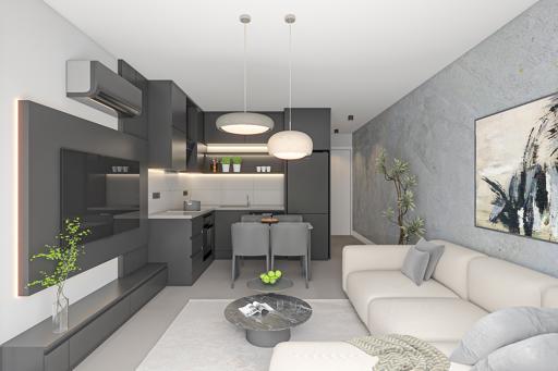 1+1 Loft Apartment in Capensis Homes – Luxury Coastal Living in Yeniboğaziçi, Famagusta, North Cyprus