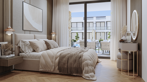 1+1 Apartment in Brise De Vallee – Contemporary Coastal Living in Tatlısu, Famagusta, North Cyprus