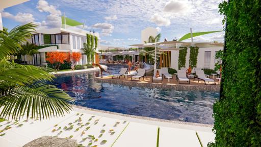 Luna Residences af Latifoğlu Development – Strandnært boligliv 50 m fra Long Beach, İskele, Nordcypern